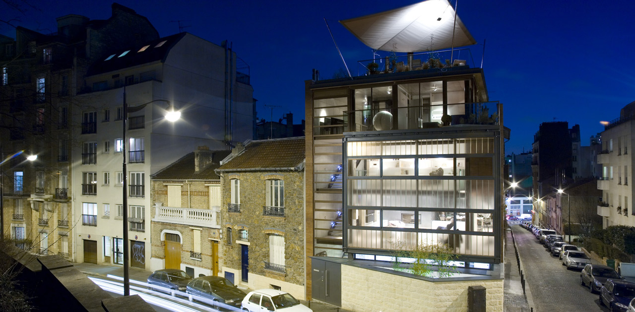 Plus belles maisons de paris : projet de Pablo Katz Architecture vue de la façade