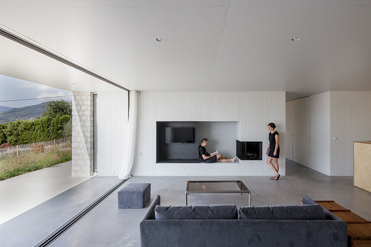 salon maison minimaliste